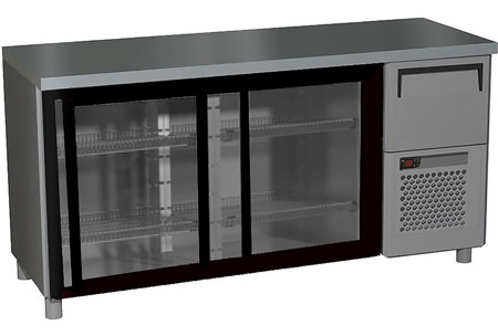 Холодильный стол Полюс BAR-360K (T57 M2-1-C 9006-2)