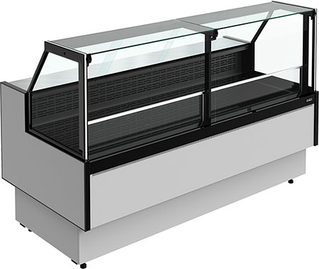 Морозильная витрина Carboma GC95 SL 2,0-1 с боковинами (версия 2.0) 9006-9005