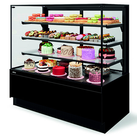 Кондитерская витрина CHILZ Vete II Kub Lux 90 чёрный муар