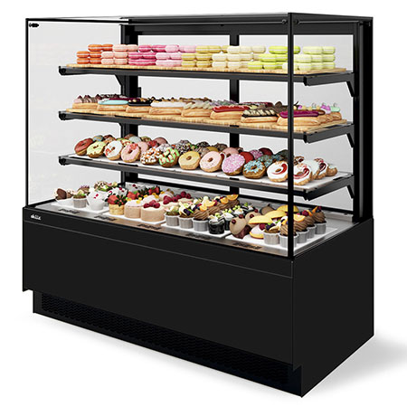 Кондитерская витрина CHILZ Vete II Kub 60 чёрный муар